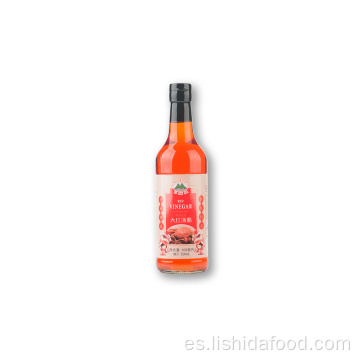 Botella de vidrio de 500 ml vinagre rojo